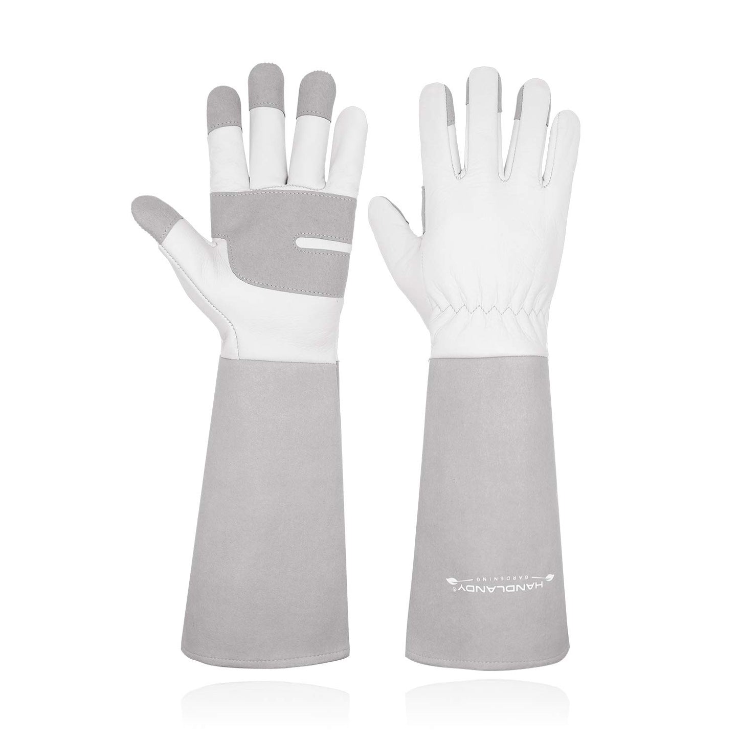 HANDLANDY Pigskin Leather Pruning Gloves for Men & Women