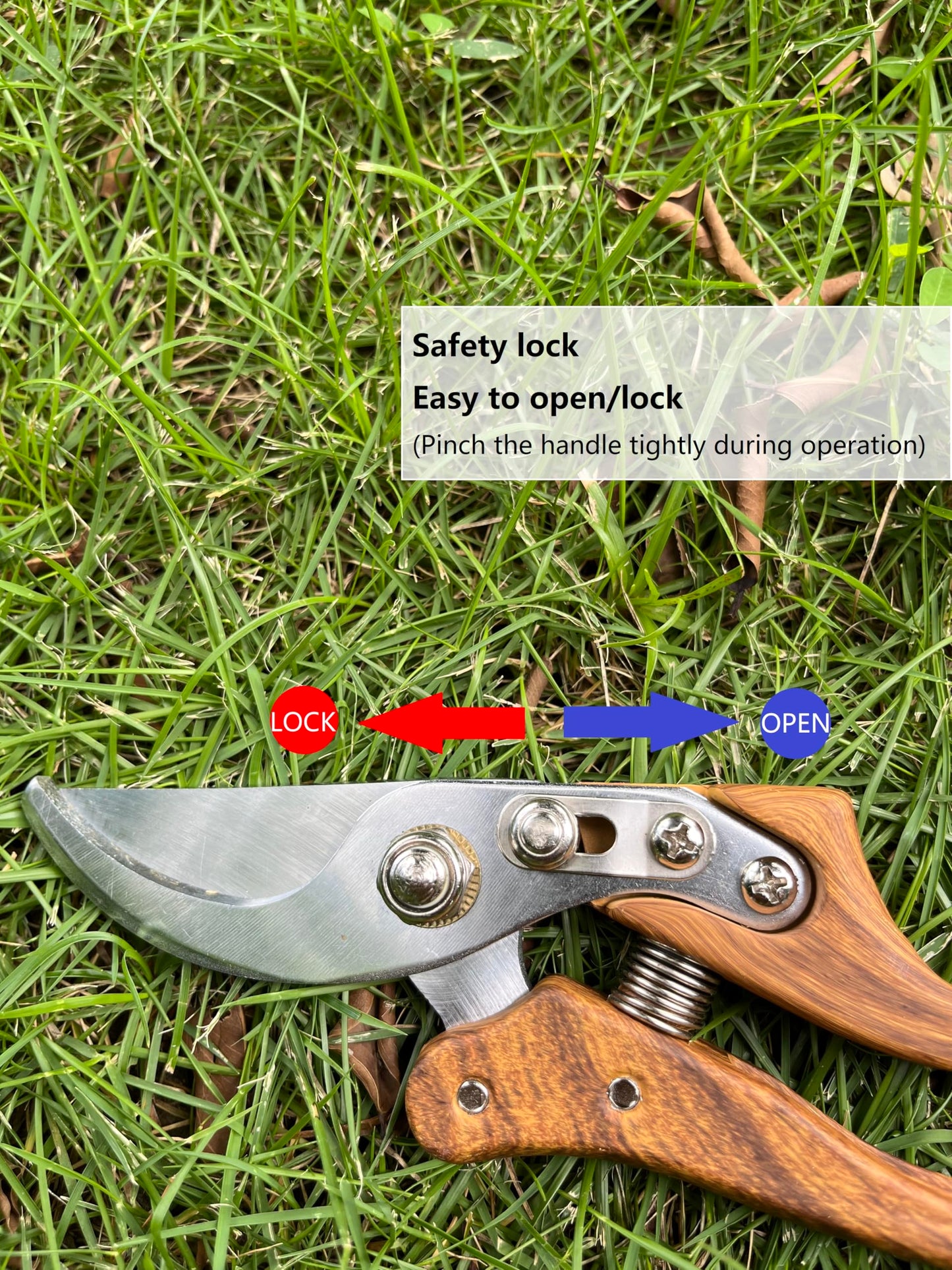 Garden Pruning Shears, High Carbon Steel