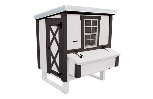 OverEZ Chicken Coop for up to 10 Chickens - Nesting Box - Large Bird, Poultry and Hen House, Made in USA