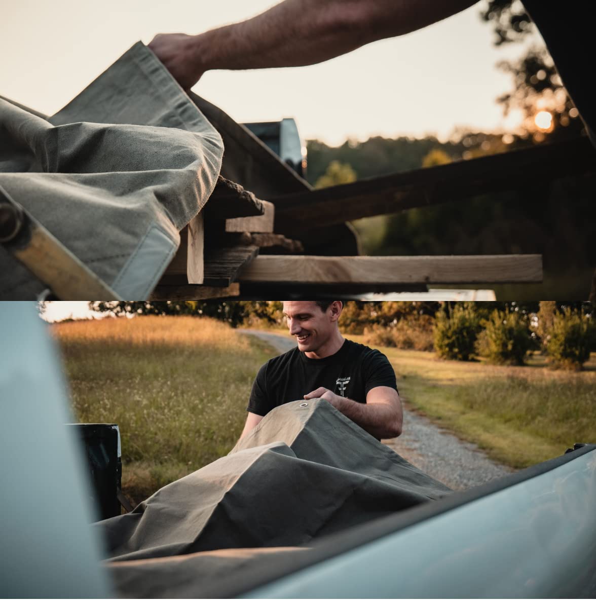 WHITEDUCK Outdoors Cotton Waxed Heavy Duty Tarp, Olive