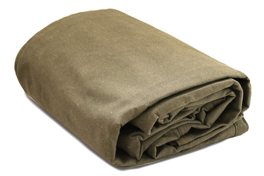 WHITEDUCK Outdoors Cotton Waxed Heavy Duty Tarp, Olive